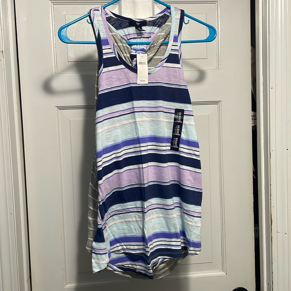 NWT BUNDLE GAP WOMENS STRIPED RACERBACK TANKS